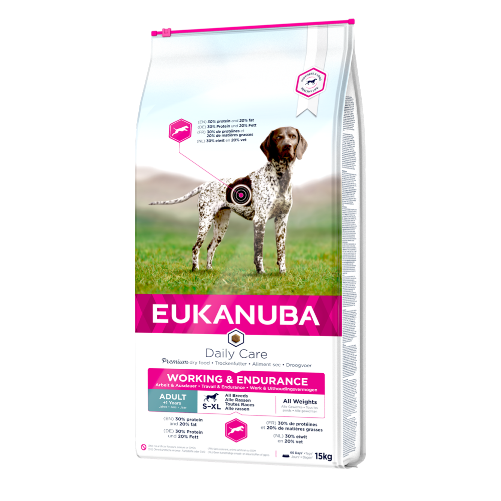 Euk Hunde Daglig Pleje Arbejdsfoder - 15 KG