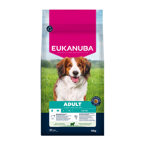 Euk Hundekød Sm/Mel Lam & Ris