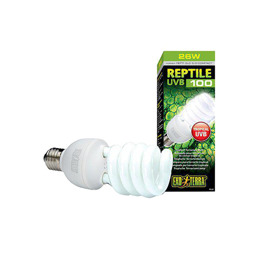 Exoterra Reptil UVB 100 Lysrörslampa - E27 | Endast 339 kr! - Zoogiganten