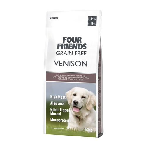 Fourfriends Dog GF Venison | Endast 399 kr! - Zoogiganten