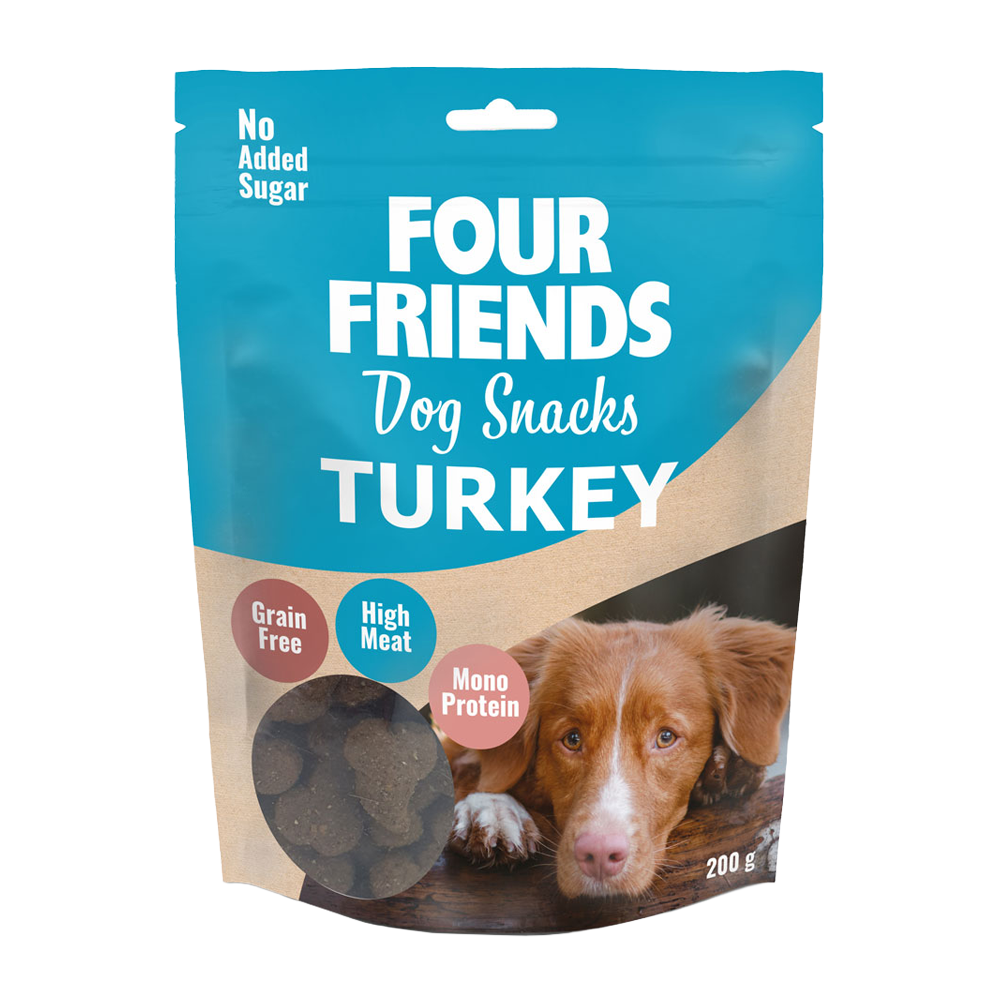 FourFriends Hundesnacks Kalkun - 200 G
