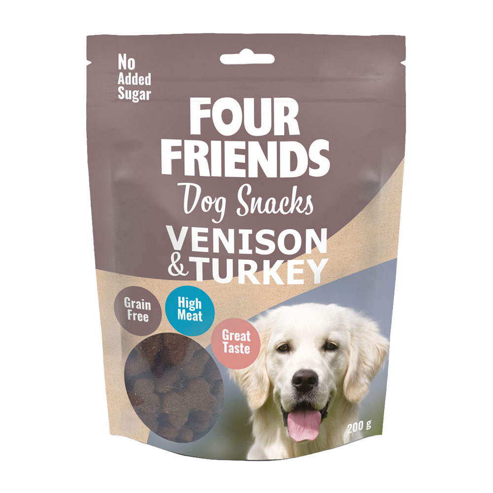 FourFriends Hundesnacks Vildt &amp; Kalkun - 200 G