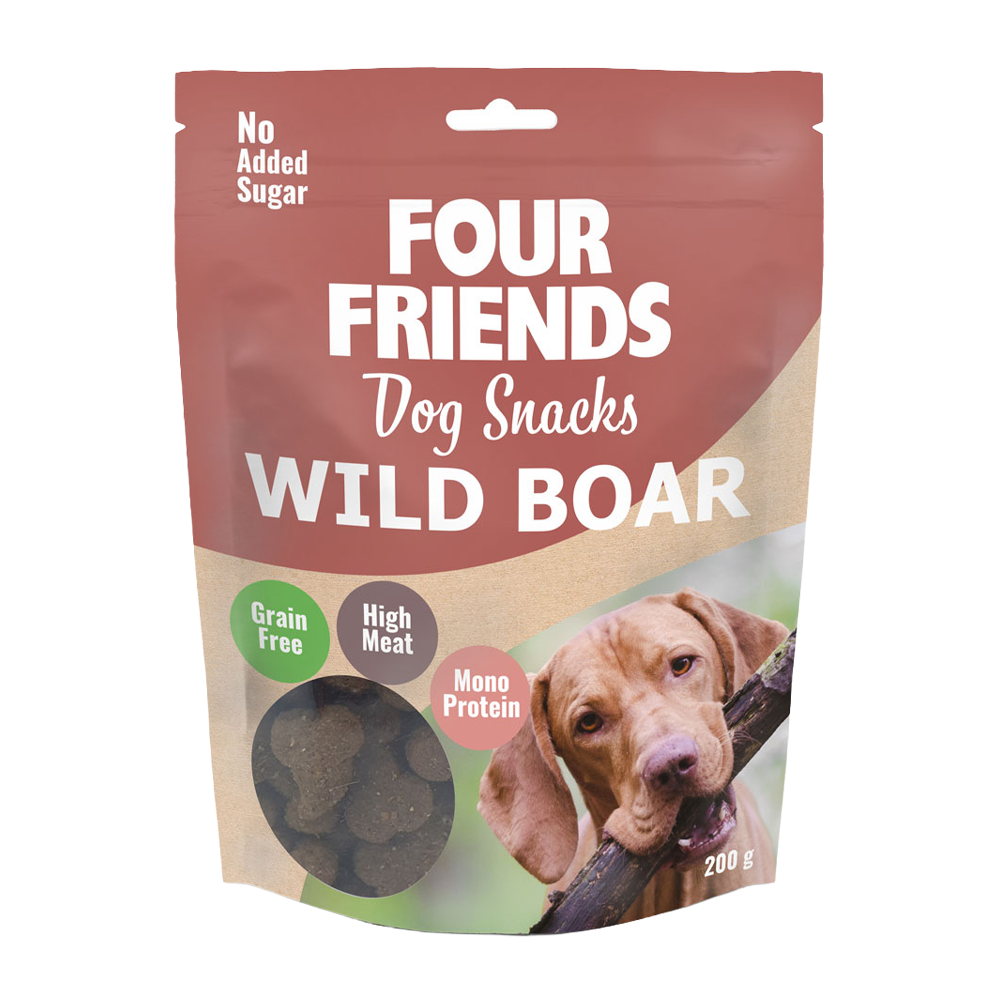 FourFriends Hundesnacks Vildsvin - 200 G