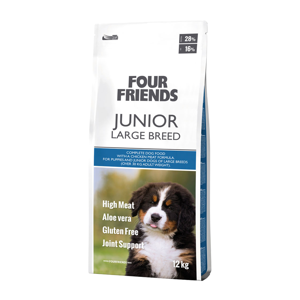 Fourfriends Dog Junior Large Breed - 12 KG | Endast 899 kr! - Zoogiganten