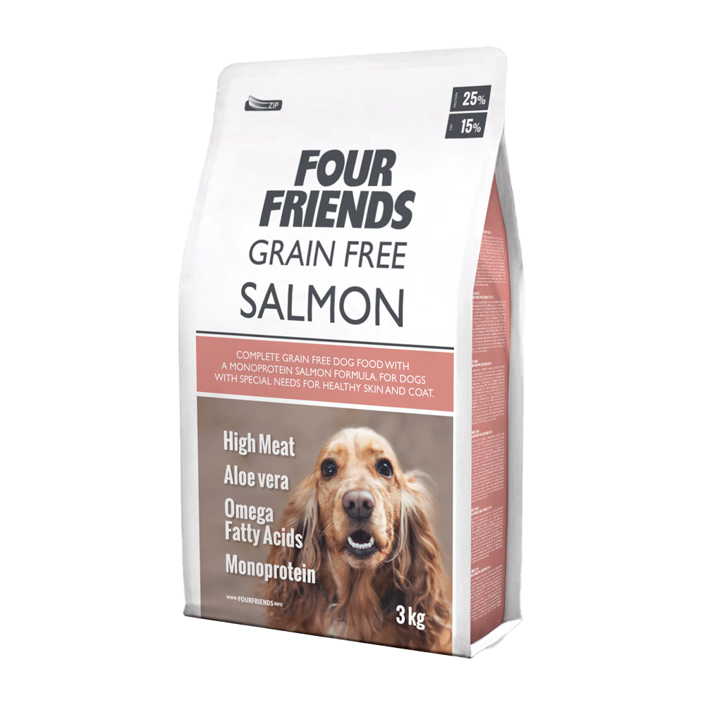 Fourfriends Dog Grain Free Lax | Endast 399 kr! - Zoogiganten