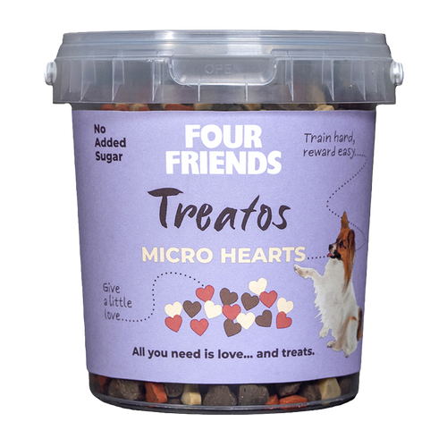 FourFriends Treatos Mikrohjerter - 500 G