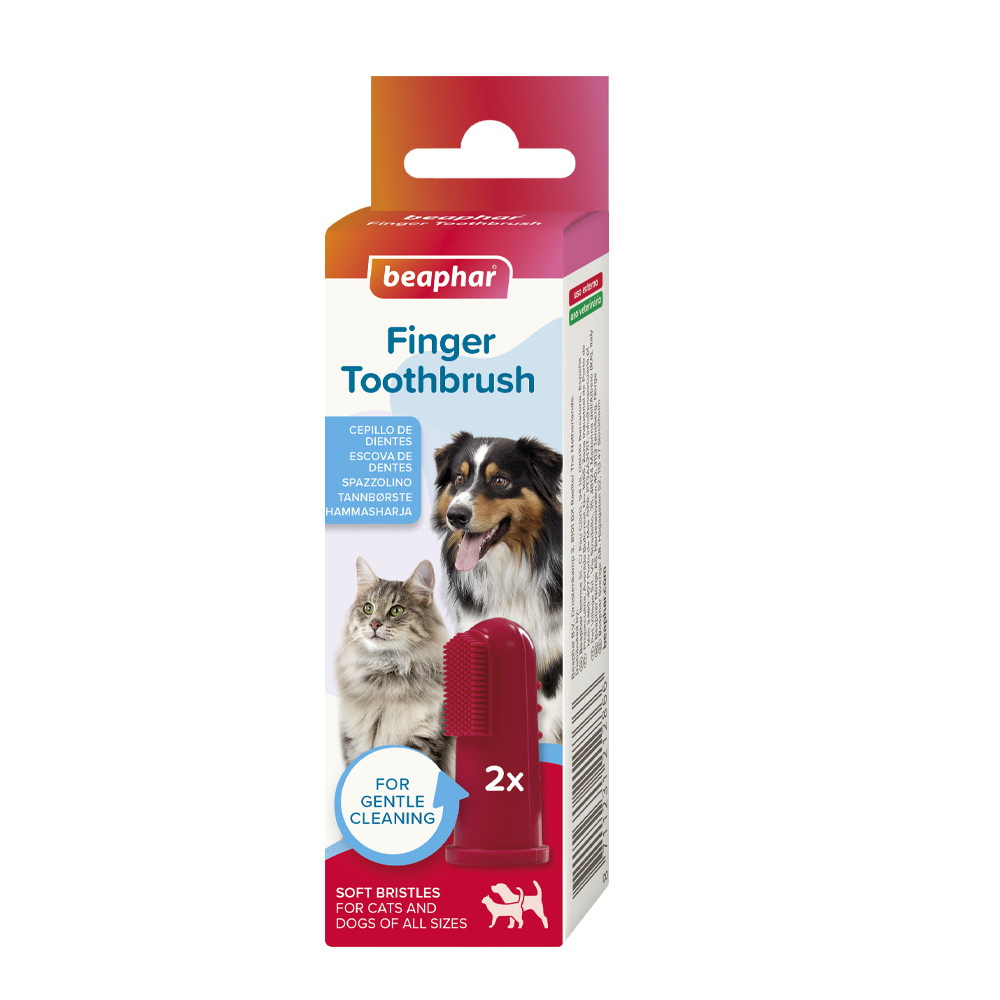 Fingertandbørste - 2 par