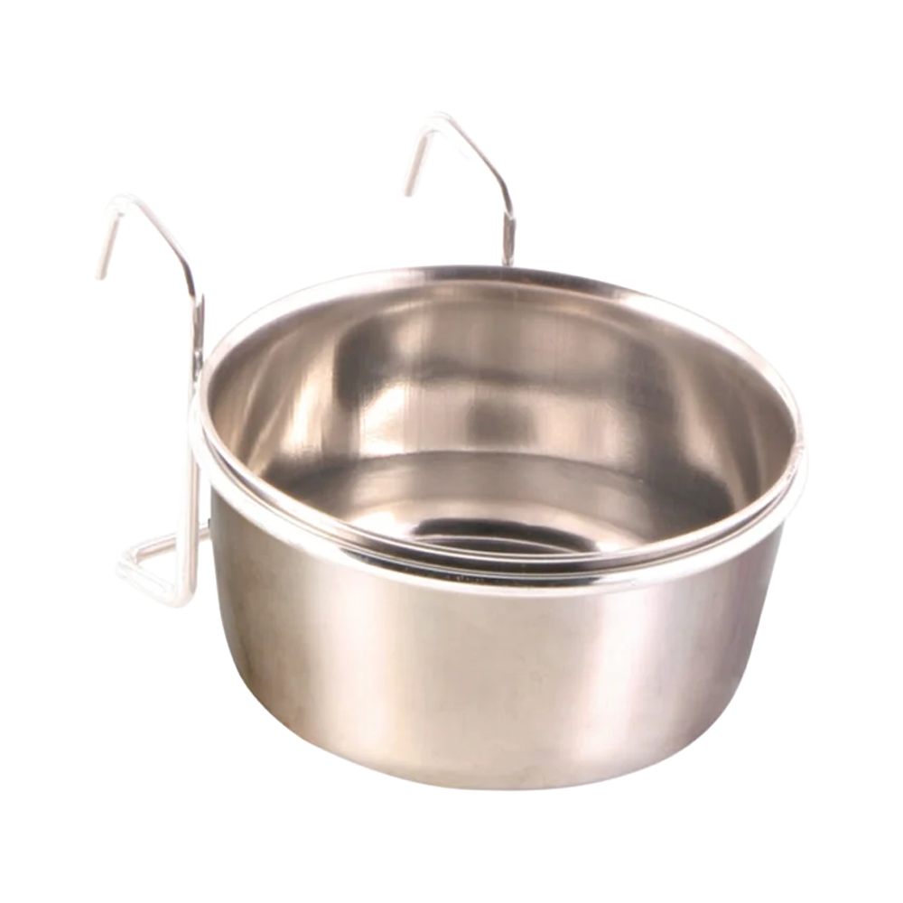 Foderkop i rustfrit stål med holder - 300 ml