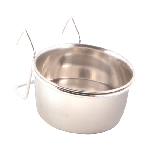 Foderkop i rustfrit stål med holder - 150 ml