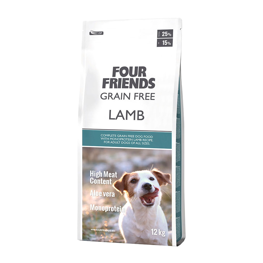 Fourfriends Dog Grain Free Lamm - 12 KG | Endast 999 kr! - Zoogiganten