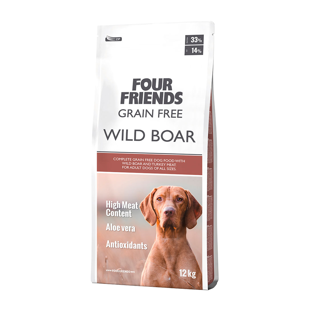 Fourfriends Dog Grain Free Vildsvin | Endast 399 kr! - Zoogiganten