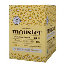 Monster Cat Pouches Voksen Kylling 85 g (8-pak)