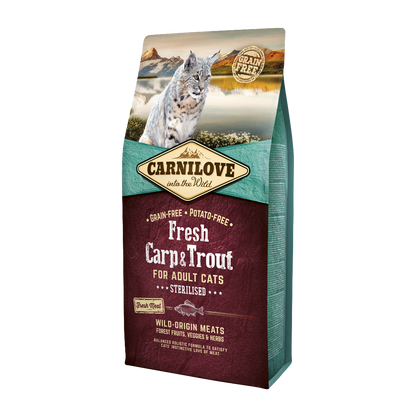 Carnilove Fresh Carp & Trout Steril Adult | Endast 329 kr! - Zoogiganten