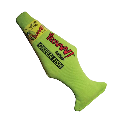 Yeowww Catnip Grøn Fisk - 18CM
