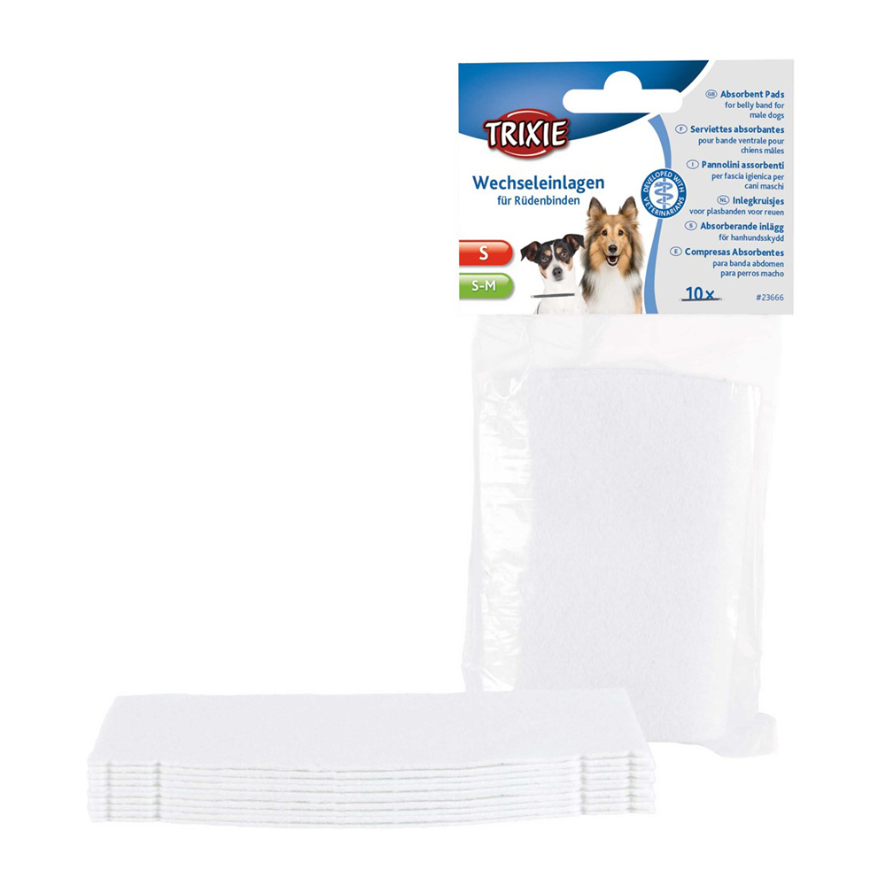Absorberende indsatser til hanhunde - 10 stk.