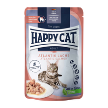 Happycat våd/sauce atlantisk laks - 85 g