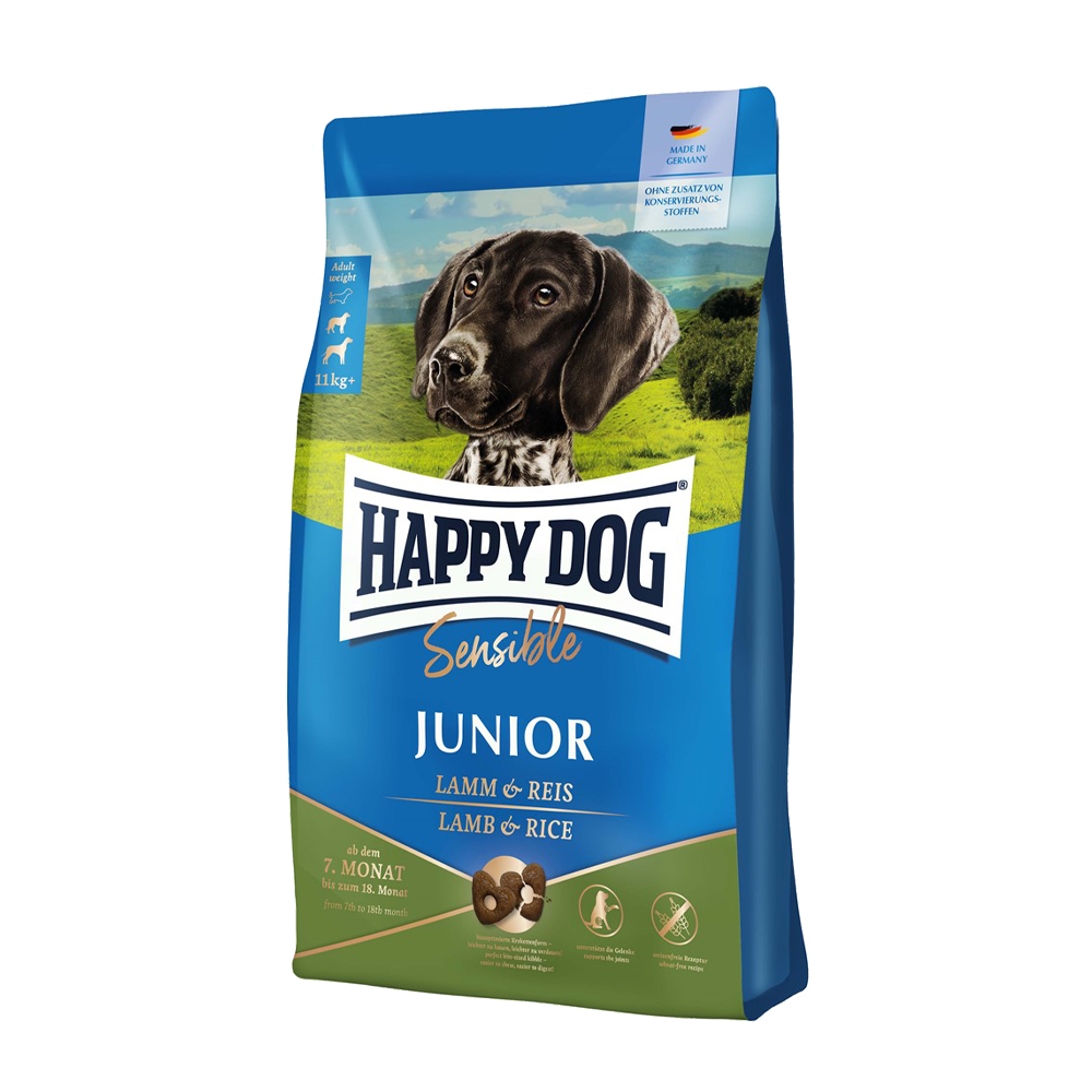 Happy Dog Sens. Junior Lamb/Rice | Endast 369 kr! - Zoogiganten