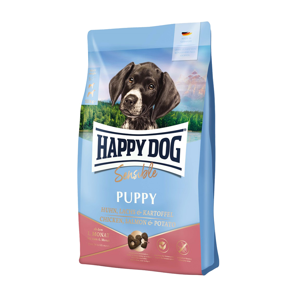 Happy Dog Sens. Puppy Salmon/Potato | Endast 379 kr! - Zoogiganten
