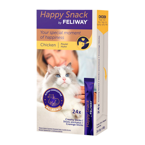 Happy Snack fra Feliway Kylling - 24-pakning