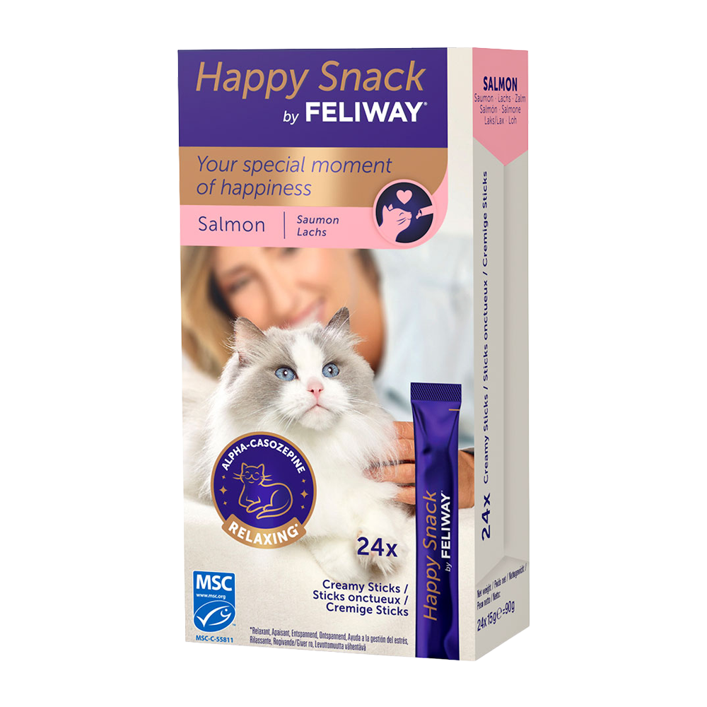 Happy Snack fra Feliway Laks - 24-pakning