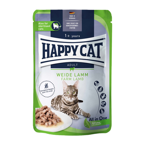 Happycat våd/sauce lam - 85 G