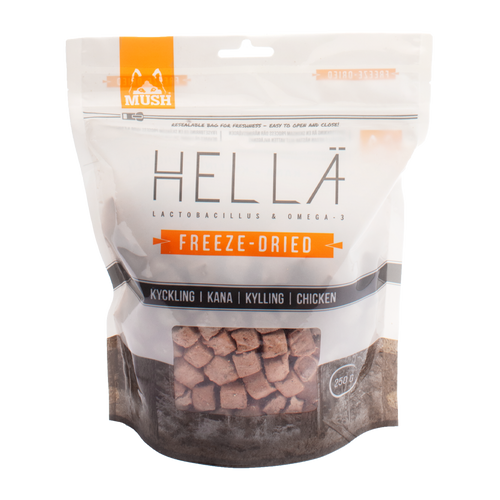 Mush Hellä Freeze - tørret kylling - 250 g
