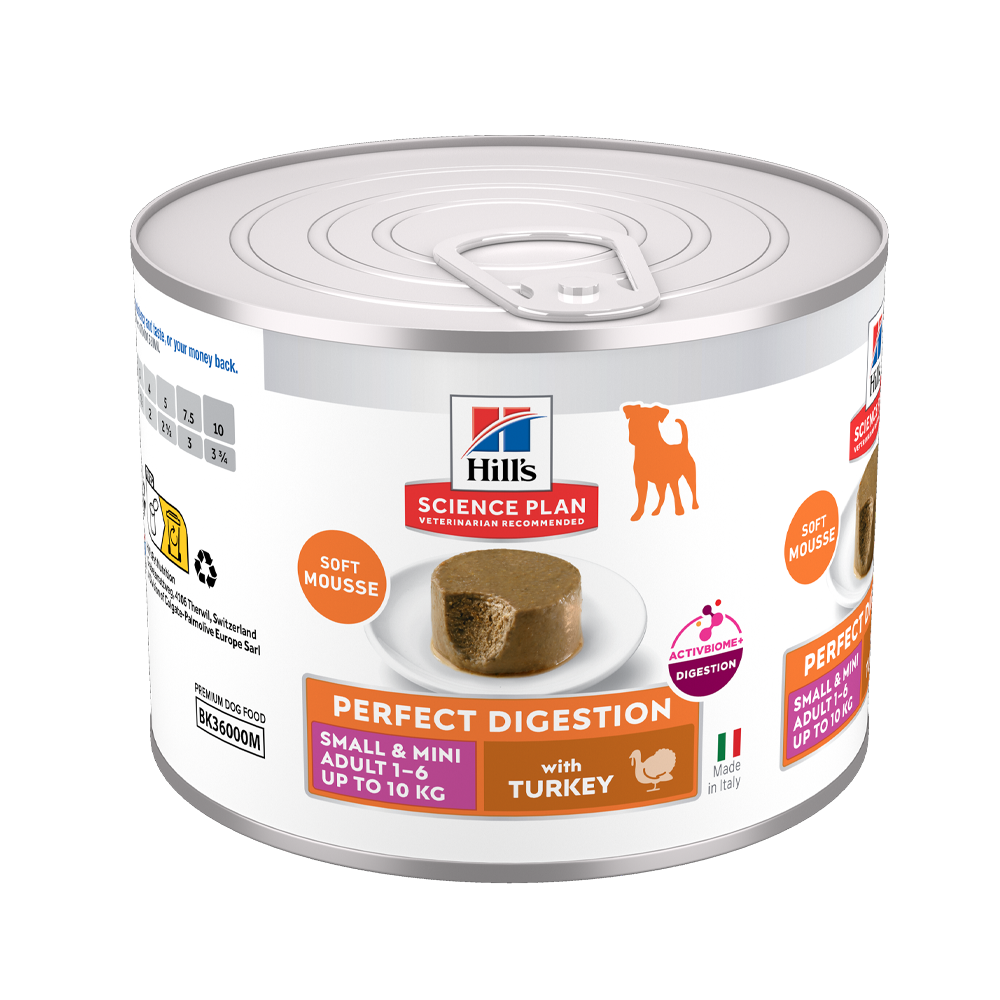 Science Plan Canine Adult Perfect Digestion Mousse Small & Mini Kalkun - 200 G