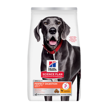 Science Plan Canine Adult Perfect Digestion Large Breed Med Kylling &amp; Brune Ris - 12 KG