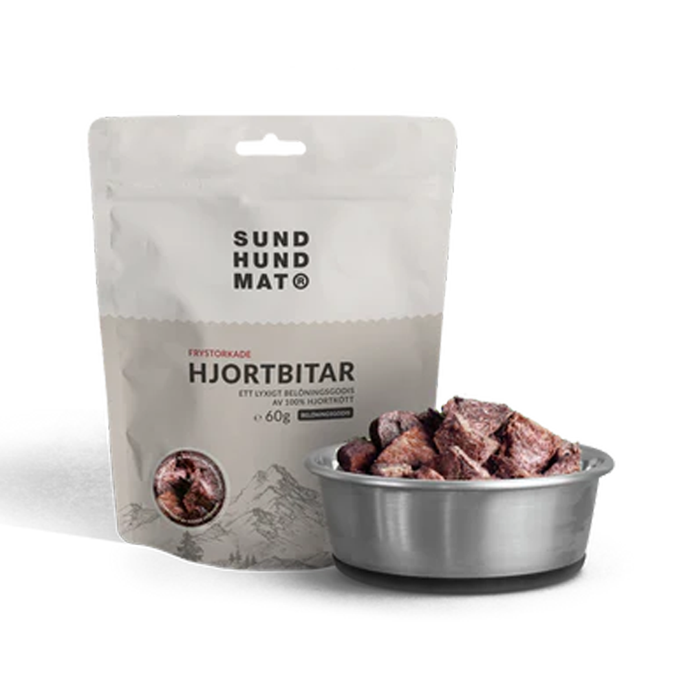 Frysetørrede vildtstykker - 60 g