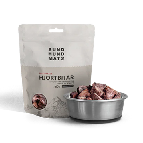 Frysetørrede vildtstykker - 60 g