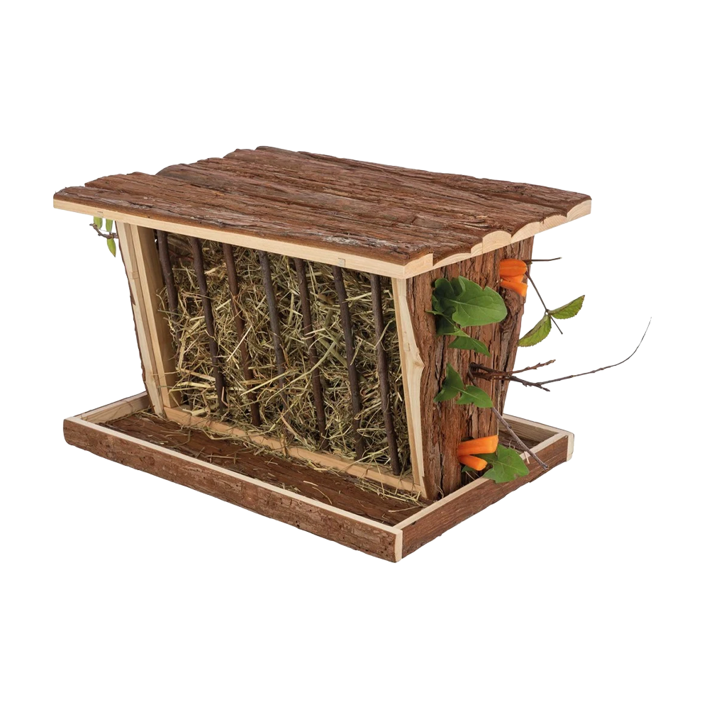 Høhylde i naturtræ - 40x22x30 cm