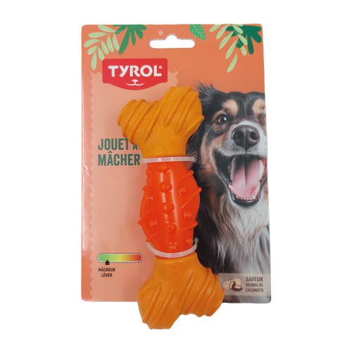 Hundetyggeben af ​​bambus/gummi, lille Tyrol - 15 CM