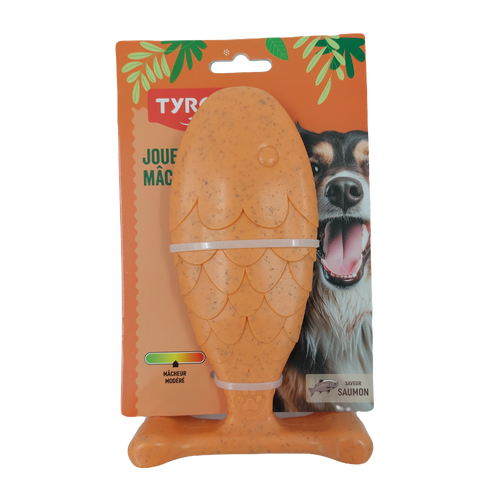 Hundetyggeben Laks Bambus Stor Tyrol - 18 CM