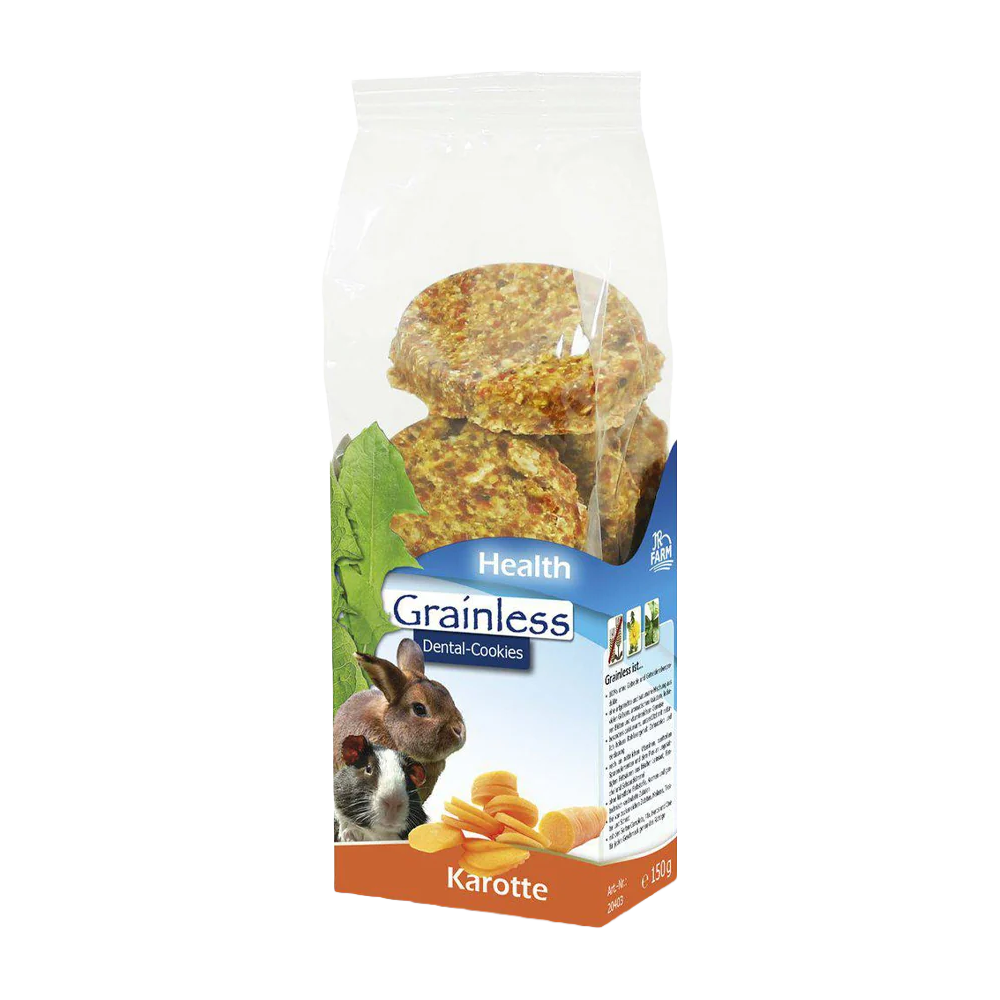 JR Farm Kornfri Tandkager Gulerod - 150 G
