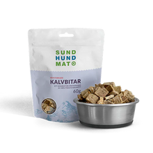 Frysetørrede kalvekødsstykker - 60 g