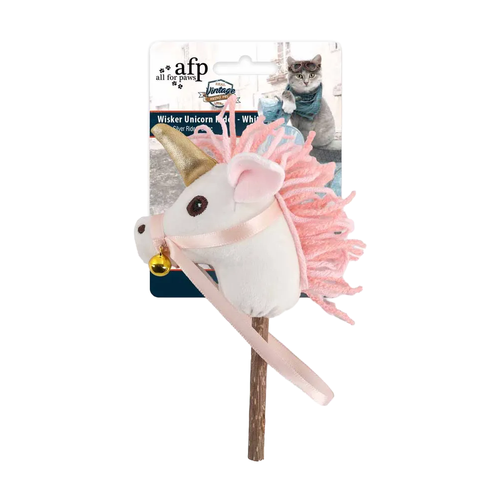 Kattlegetøj Hobby Horse Silver Rider Hvid