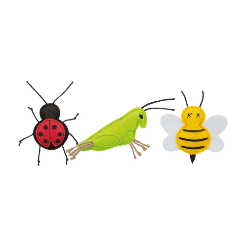 Kattelegetøj Insekter Filt Katteurt - 11 CM