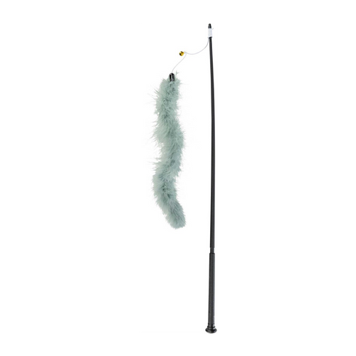 Kattevippestol XXL med fjerboa - 65 cm