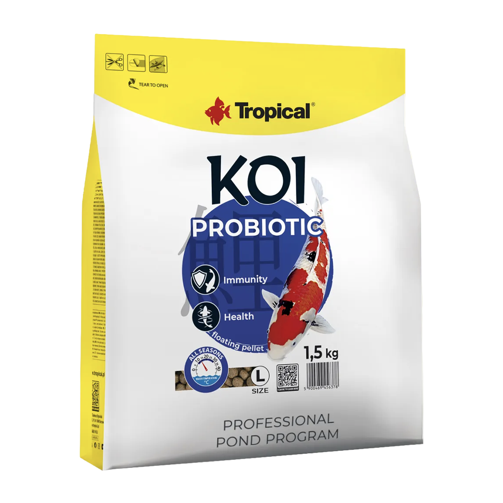 Tropical New Koi Probiotic Pellets Str L - 1,5 kg