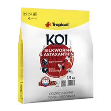 Tropical New Koi Silkworm & Astaxanthin Pellets Size L - 5 L