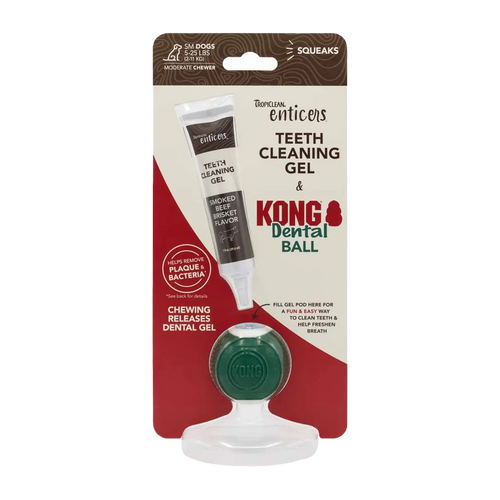 Kong/Tropiclean Denta Ball L til hunde + - 25 kg