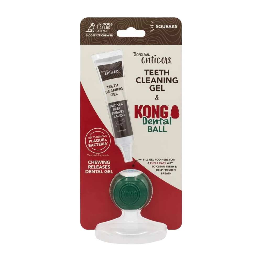 Kong/Tropiclean Denta Ball M til hunde 11-25 kg