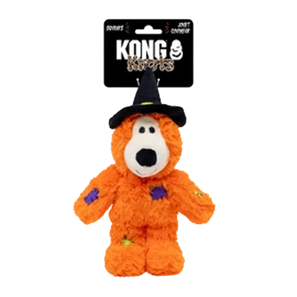 Kong Halloween Wildknots Witch Bear Orange - 22X12X18CM