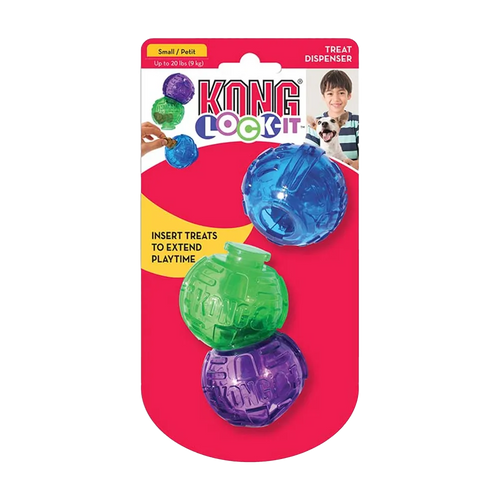 Kong Lock It Small - 3-pak
