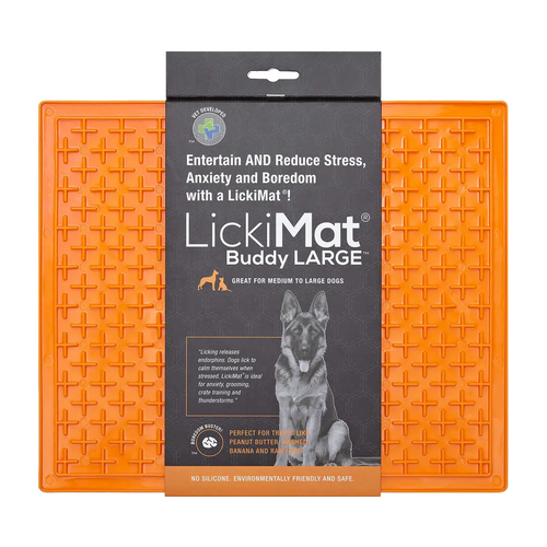 Hundeskål Lickimat Buddy Xl Orange - 30,5x25,5 CM