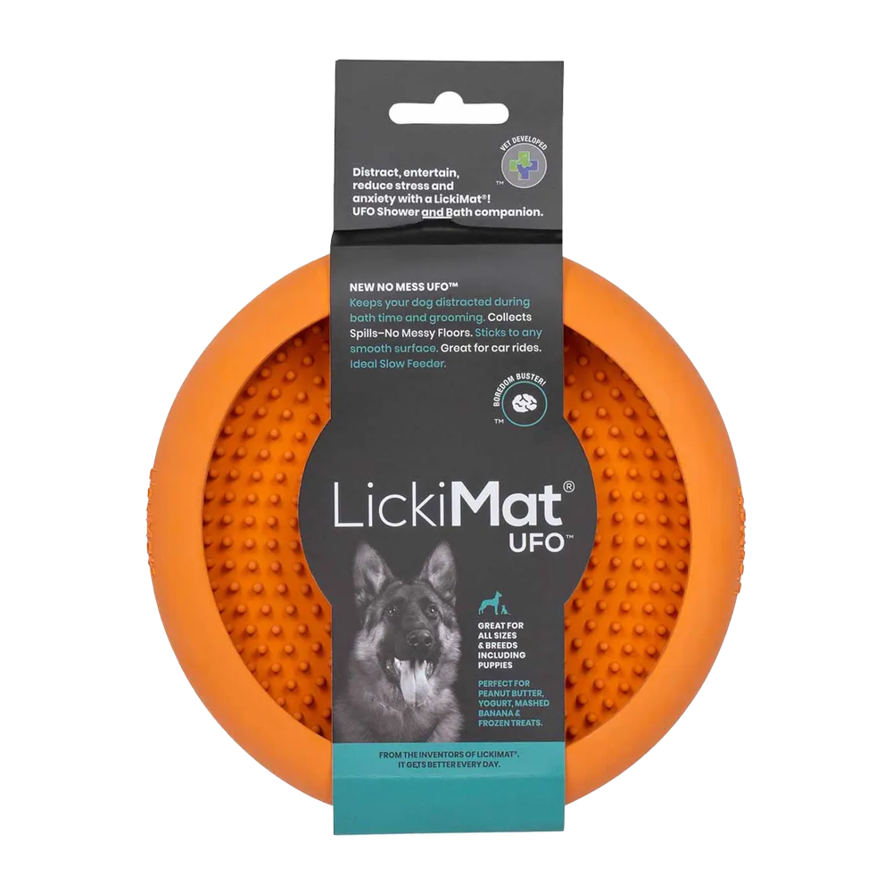 Hundeskål Lickimat Ufo - Orange