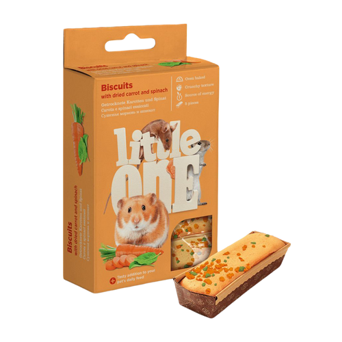 Little One kex morot och spenat - 5x7 g