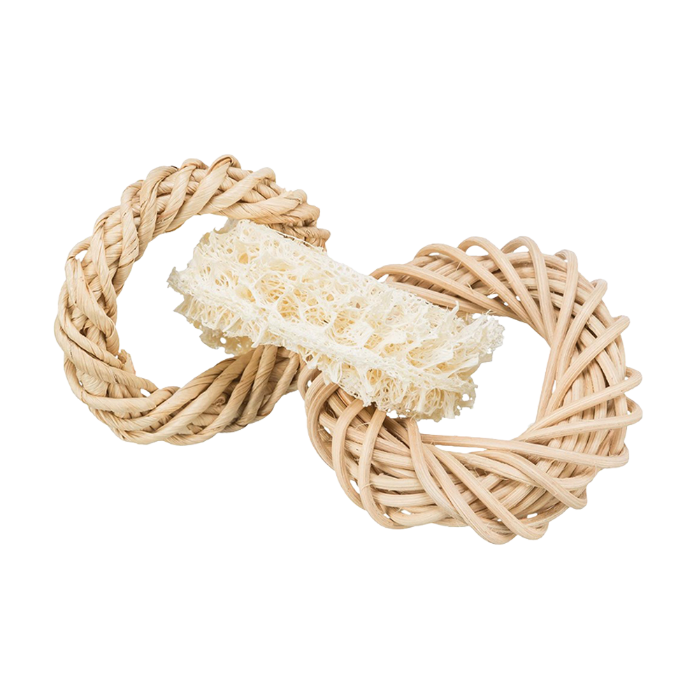 Luffaring - Rattan &amp; Corn Leaf Ringe