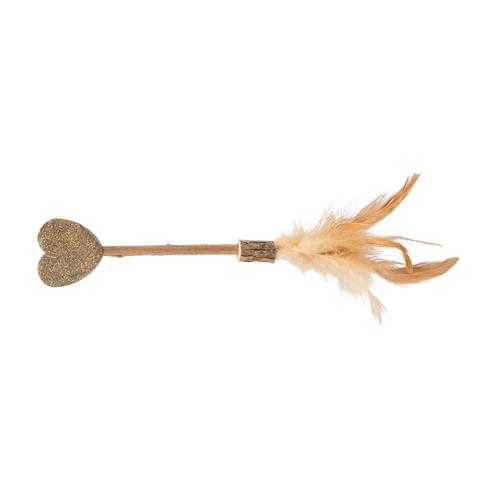 Matatabi-pind med katteurt-hjerte - 23 CM