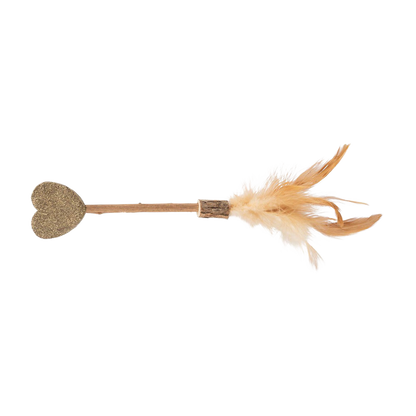 Matatabi-pind med katteurt-hjerte - 23 CM